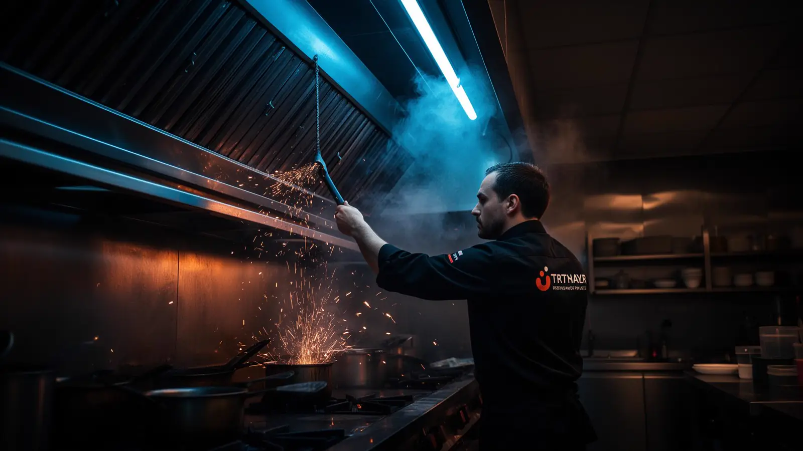 Pulizia professionale cappa ristorante