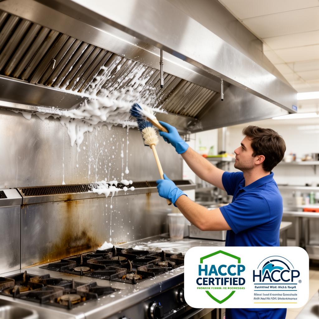 Pulizia tecnica cappa cucina HACCP